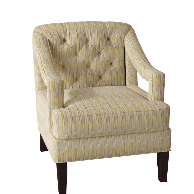 Armchair, Gray, Black Walnut