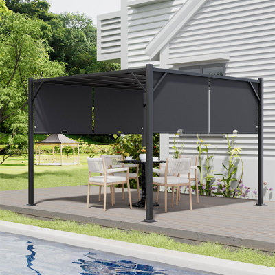 Canyla 3m x 3m Metal Pergola