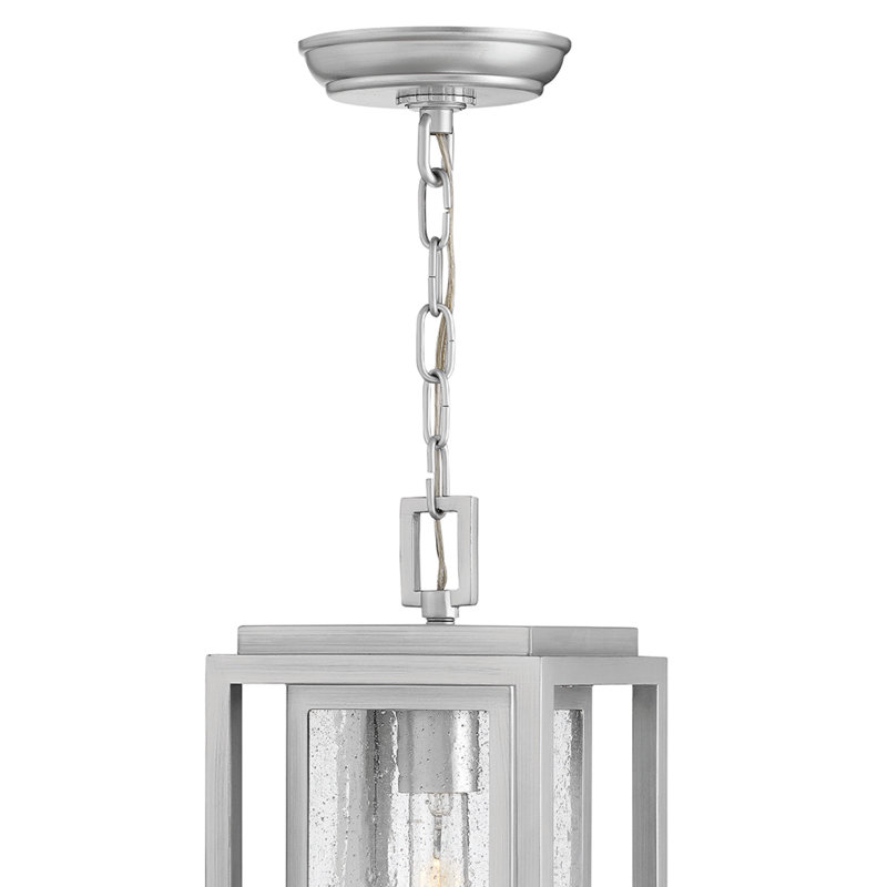 Medium Hanging Lantern, Satin Nickel