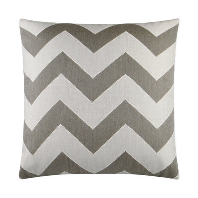 Gable Chevron Outdoor Reversible Throw Pillow