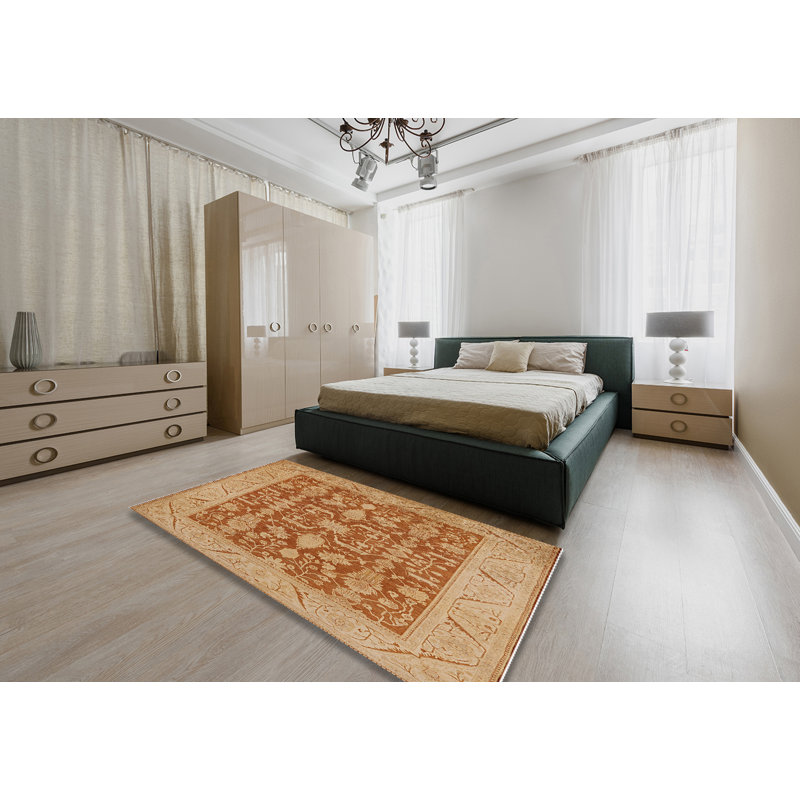 Tapis oriental beige / brun, Rectangle 5 pi x 7 pi