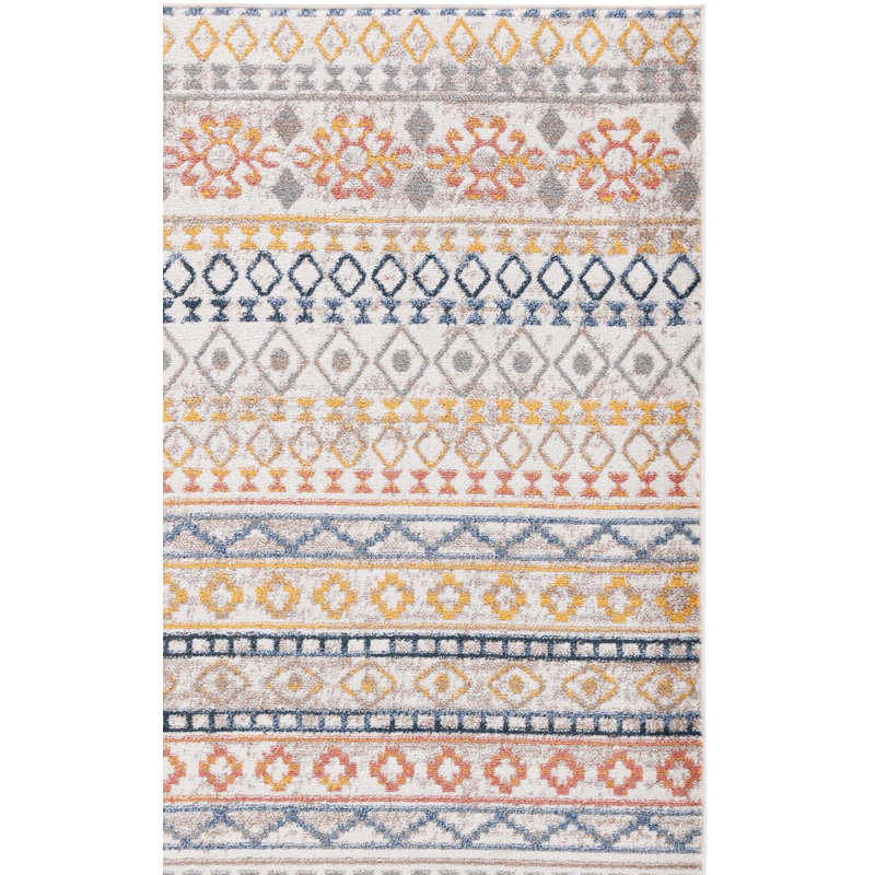 Eyoab Performance Geometric Rug, Rectangle 4' x 6'