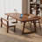 Nut-brown Rectangular Solid Wood desk-570052805