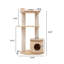 Structure d'escalade en bois massif 25,98 "couleur naturelle
