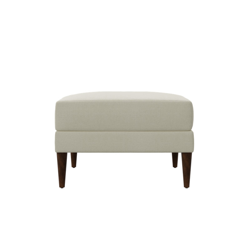 Essential Ottoman, Moon Upcycled Poly, Dark Brown