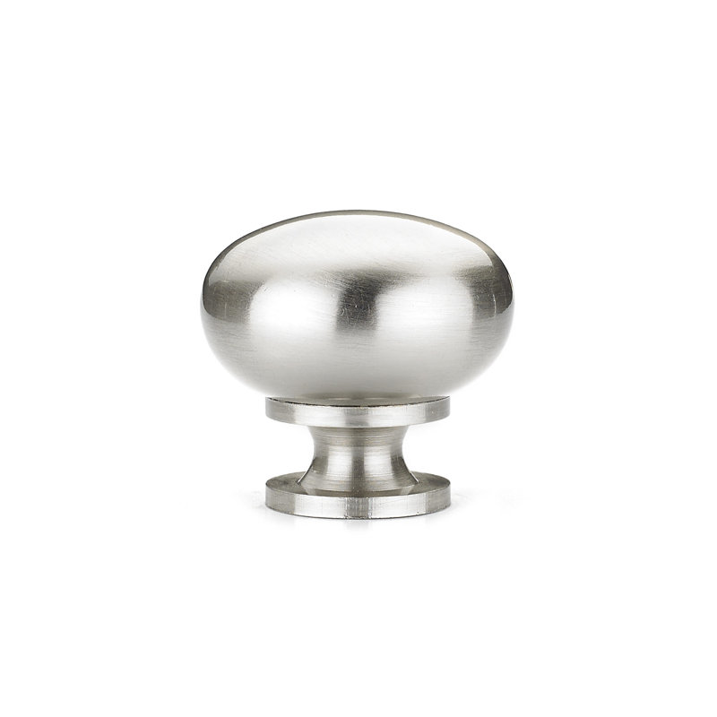 Poignée champignon Expression de 1 1/4 po de diamètre, Nickel brossé