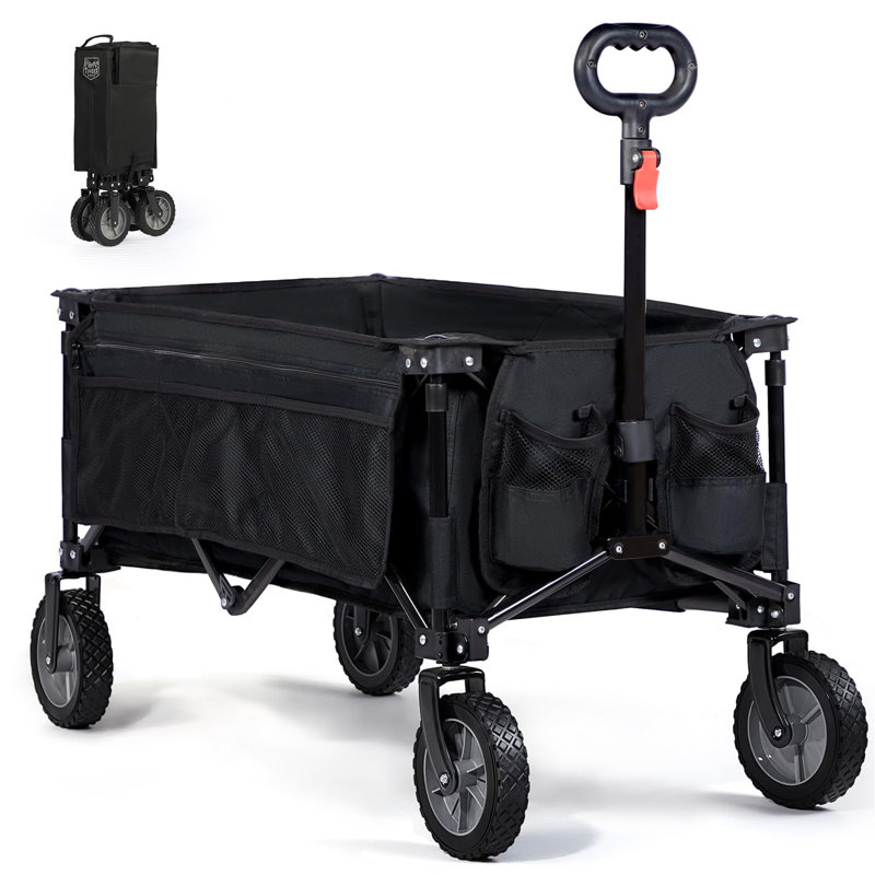 Brechtel Folding with Wheels Garden Carts