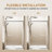 Aluminum Double Sliding Shower Door, 1/4" Nano - Coated Tempered Glass, Easy Installation, Adjustable Width And Corrosion Handles For Bathroom 60" W X 72" H