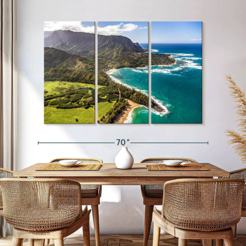 Gillard Kauai Coastal View, 42" H x 65" W