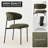 Upholstered Dining Chair With Metal Legs-2091818094