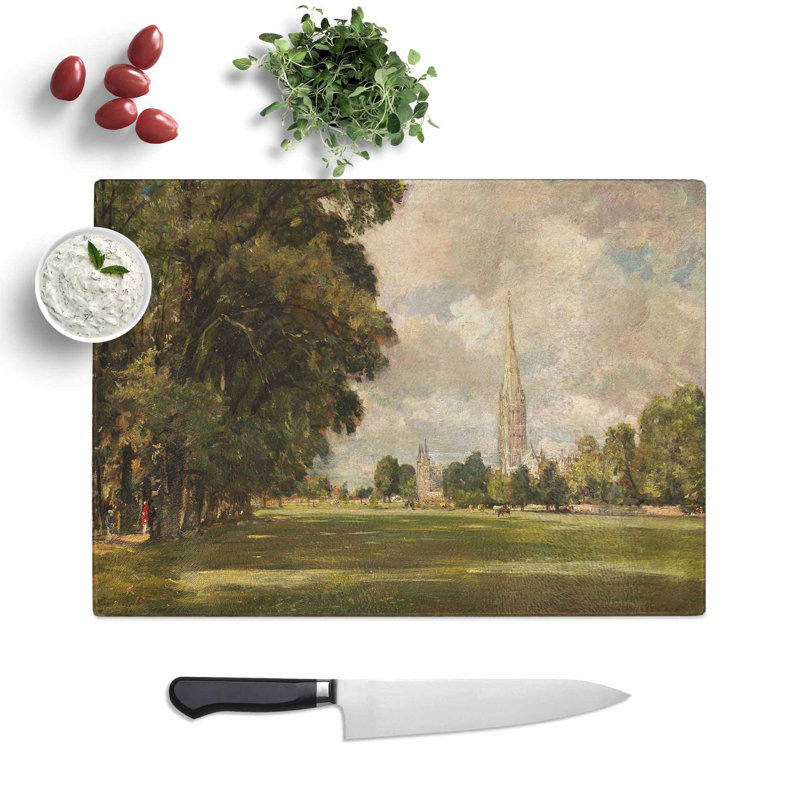 Salisbury Cathedral Vol.3 by John Constable Chopping Board, 0.4cm H x 28.5cm W x 39cm L