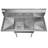 48'' L x 22'' W Silver Freestanding Service Sink