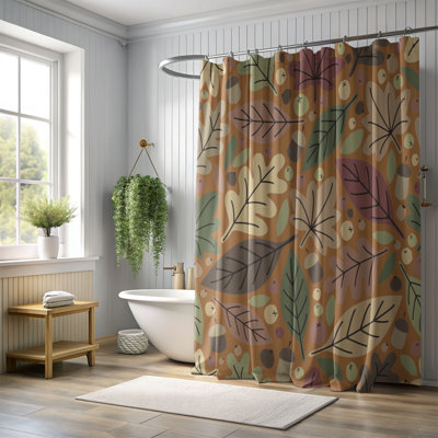 Rideau de douche standard 1 pièce Autumn Gold