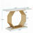 40" Faux Marble Entryway Narrow Sofa Table