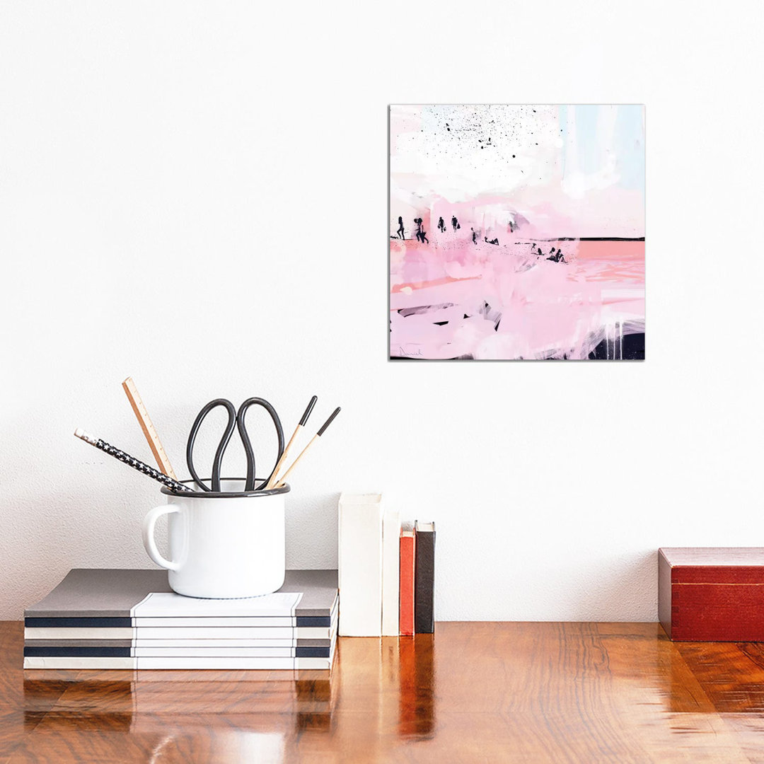 Peach Beach by Dan Hobday - Wrapped Canvas Painting