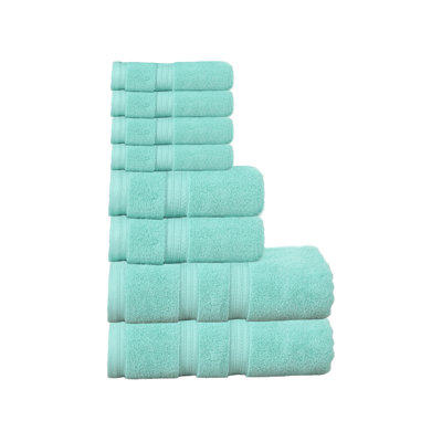 Ensemble de serviettes de bain 100% coton Elegance Essentials 550GSM Zero Twist (2 serviettes de bain, 2 serviettes à main et 4 débarbouillettes)