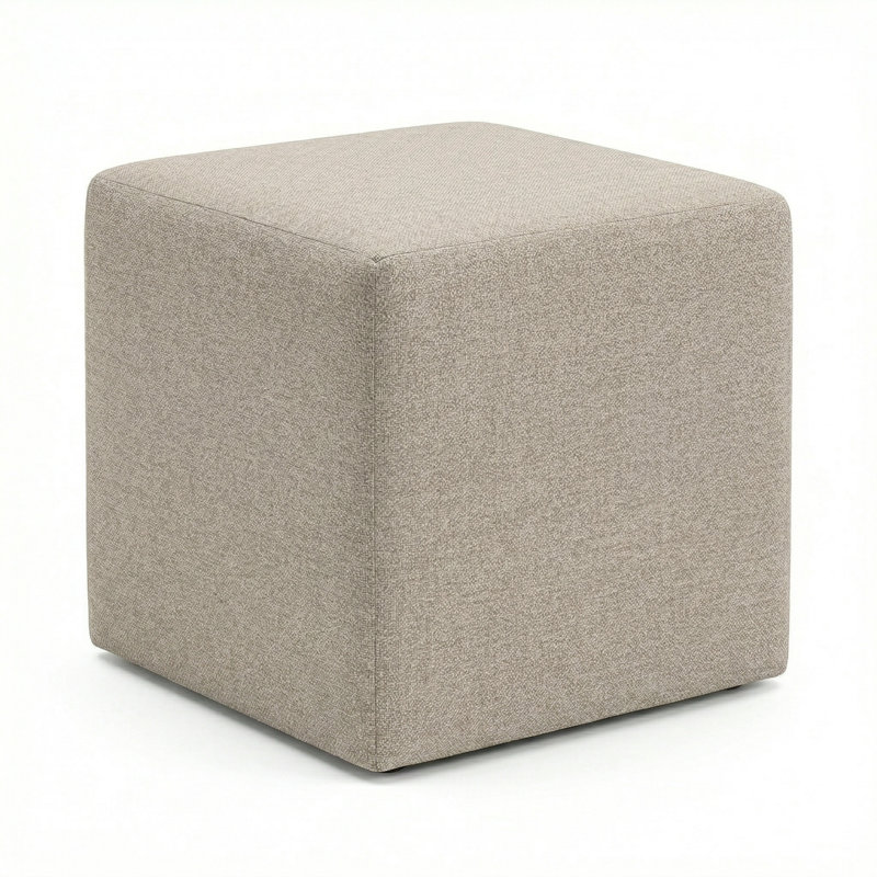 Berlin Gardens Lilly Hive 20" Square Pouf, Taupe