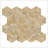 Hexagon Gold Yellow Beige Polished Marble Tiles, Natural Stone For Walls And Floors, 12 Pieces Per Box, 7.1 Sq Ft Coverage