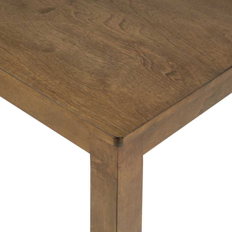 Table carrée en bois, H 30 po x l 34,5 po x P 34,5 po