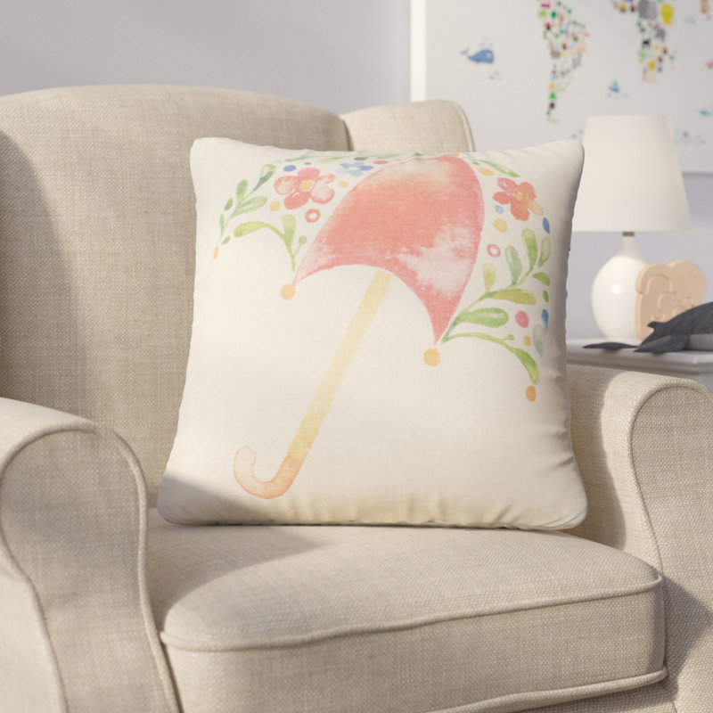Floral Reversible Throw Pillow