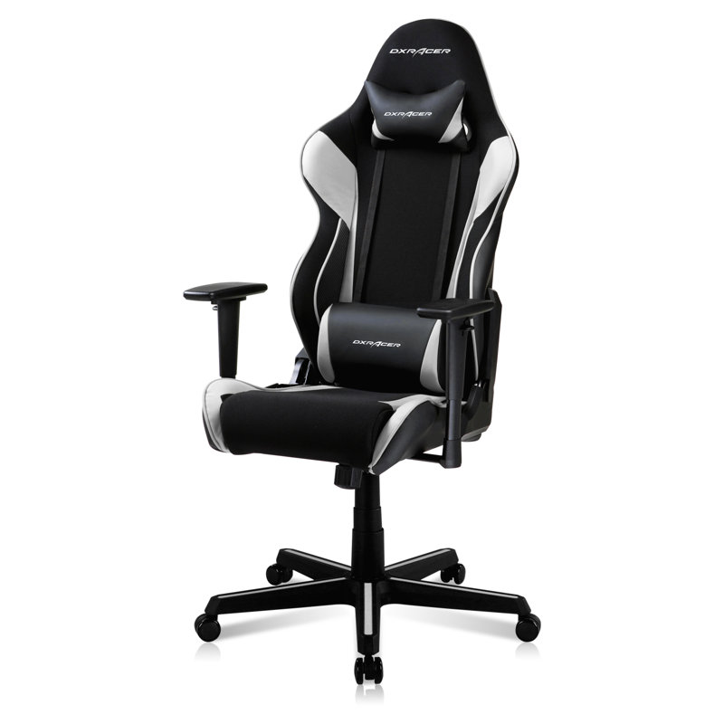 Chaise de jeu PC et de course, Blanc