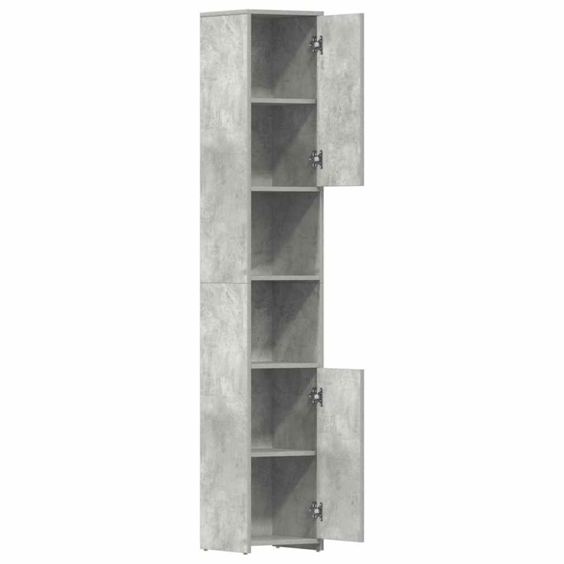 Lutrica Bathroom Cabinet, Concrete Grey