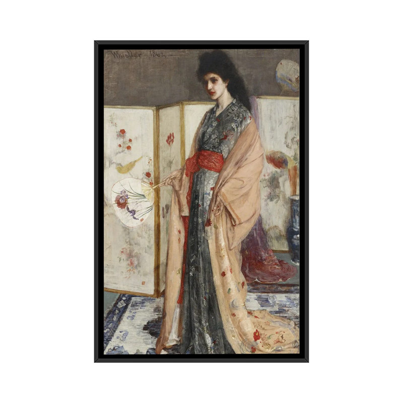 Print, 101.6 cm H x 66.04 cm W x 4.445 cm D, Black