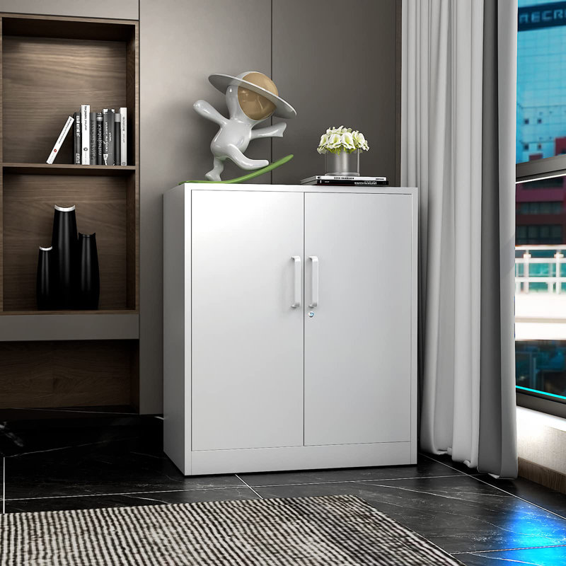 Armoire de rangement l 31,5 po Sonique, Blanc