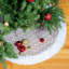 Ensemble de jupe d'arbre de Noël en jute et de bas en peluche 3 pièces The Holiday Aisle