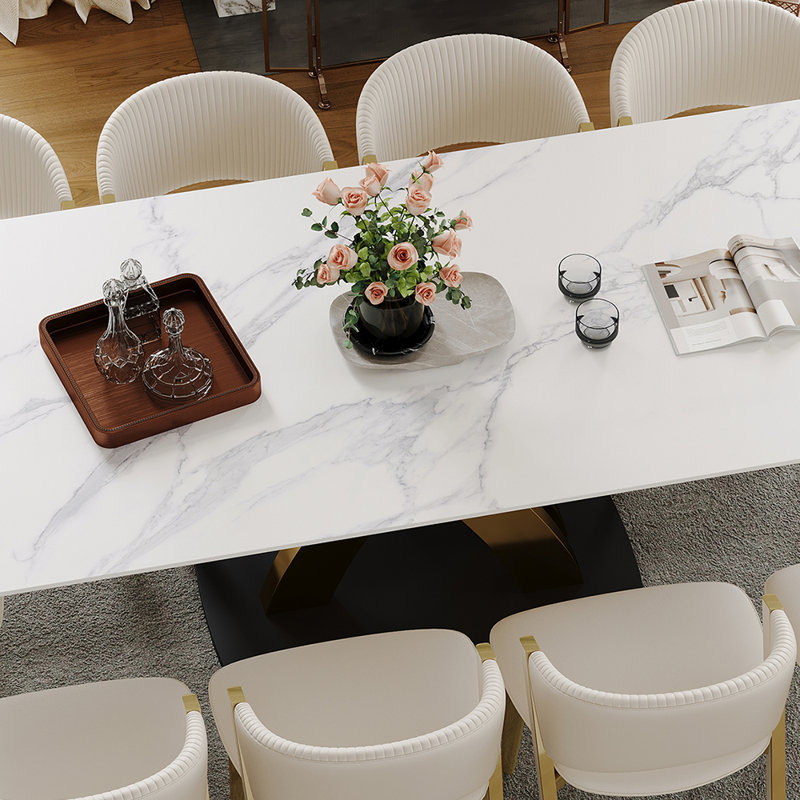 Table de salle à manger 78,7 po, H 29,53 po x L 78,74 po x l 37,4 po