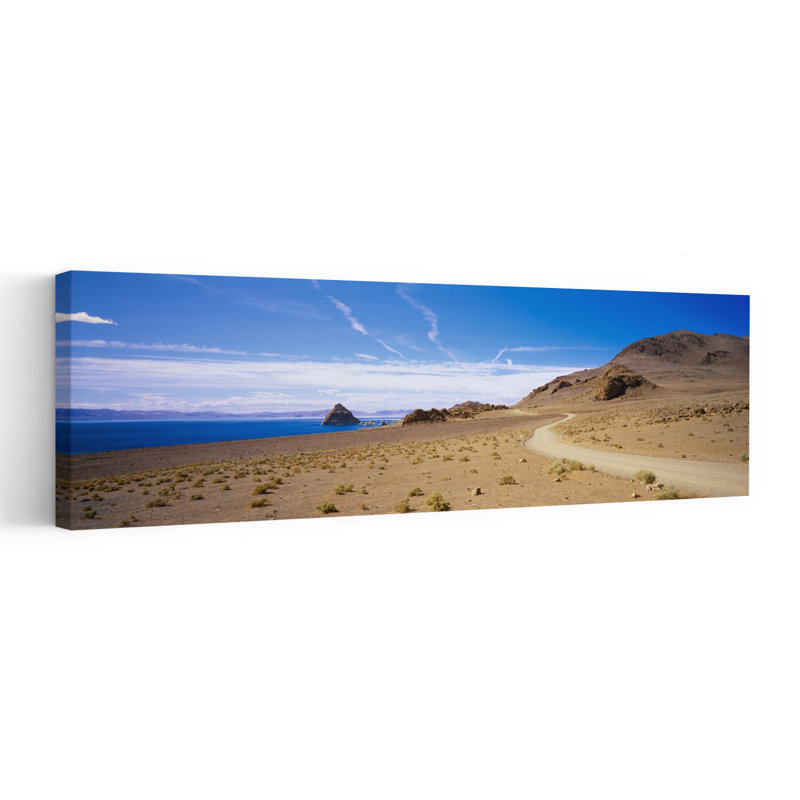 Dirt Road On A Landscape Pyramid Lake Nevada USA by Thomas Winz - Wrapped Canvas Panoramic Print, 50.8 cm H x 152.4 cm W