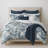 Provence Navy/White Standard Cotton Duvet Cover Set-60308542