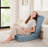 Poly Chenille Square Floor Pillow Cushion-24x24"-1199155364