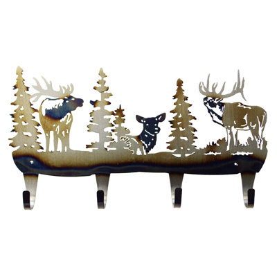 ELK 4 HOOK COAT HOOK