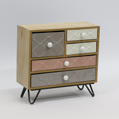 Wood Jewellery Box + Drawers