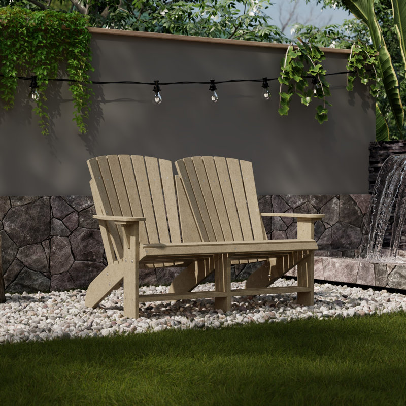 Chaise Adirondack double Heritage, Bois patiné