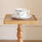 Solid Wood Square End Table,Pedestal Drink Table, Tall Plant Stand-186774013