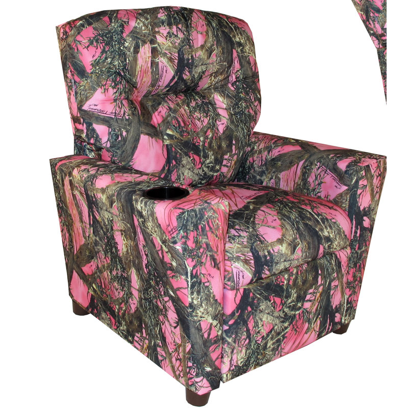 Kids Recliner Chair - TrueTimber Pink Camo, Camouflage Pink - True Timber
