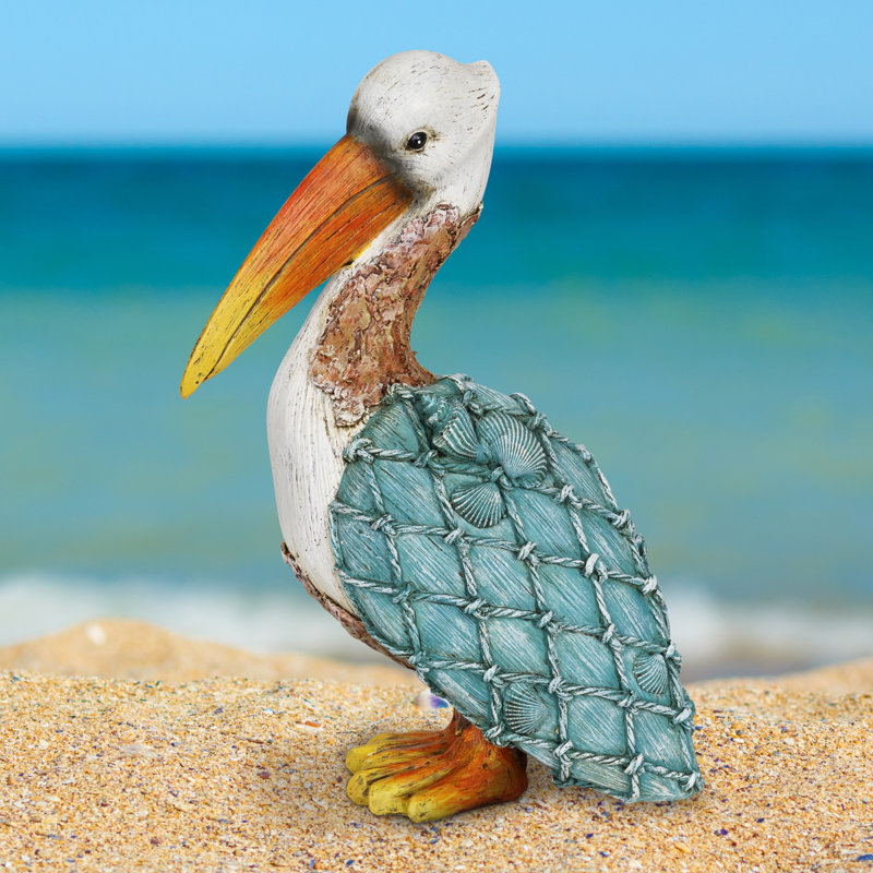 Pélican coquillage Exhart, 10 pouces
