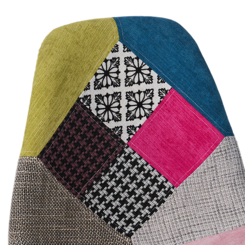 Hollin Upholstered Side Chair, Gray/Green/Blue/Pink/Brown