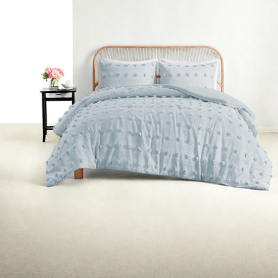 Ensemble de literie de qualité supérieure bleu, édredon en polyester pour maison moderne