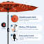 Parasol de patio 9 pi, 8 baleines robustes, avec lumières-932759601