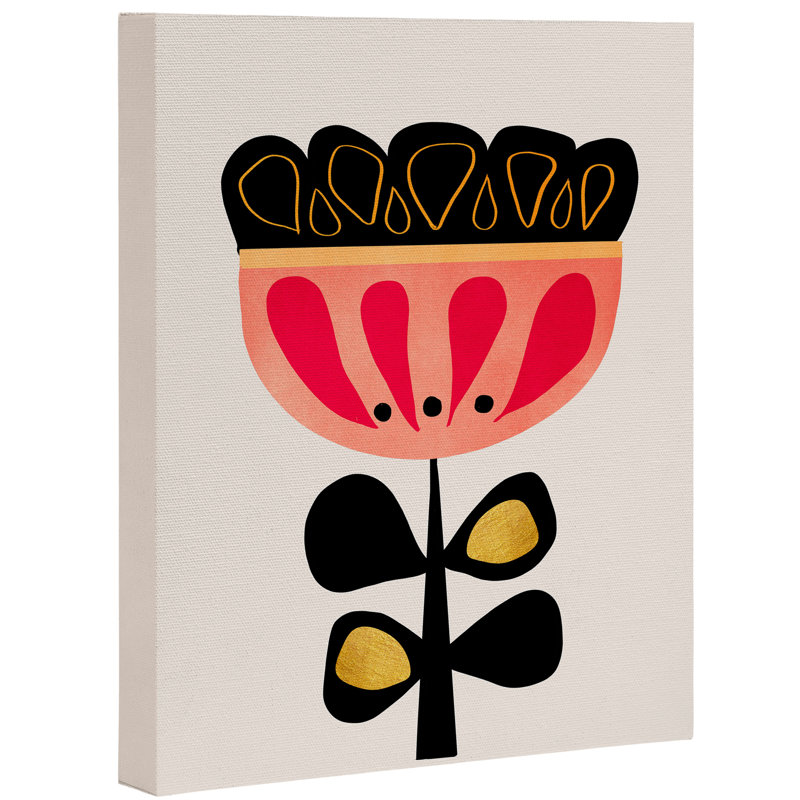 « minimaling fleur », impression sur toile, H 30 po x l 24 po x P 2 po