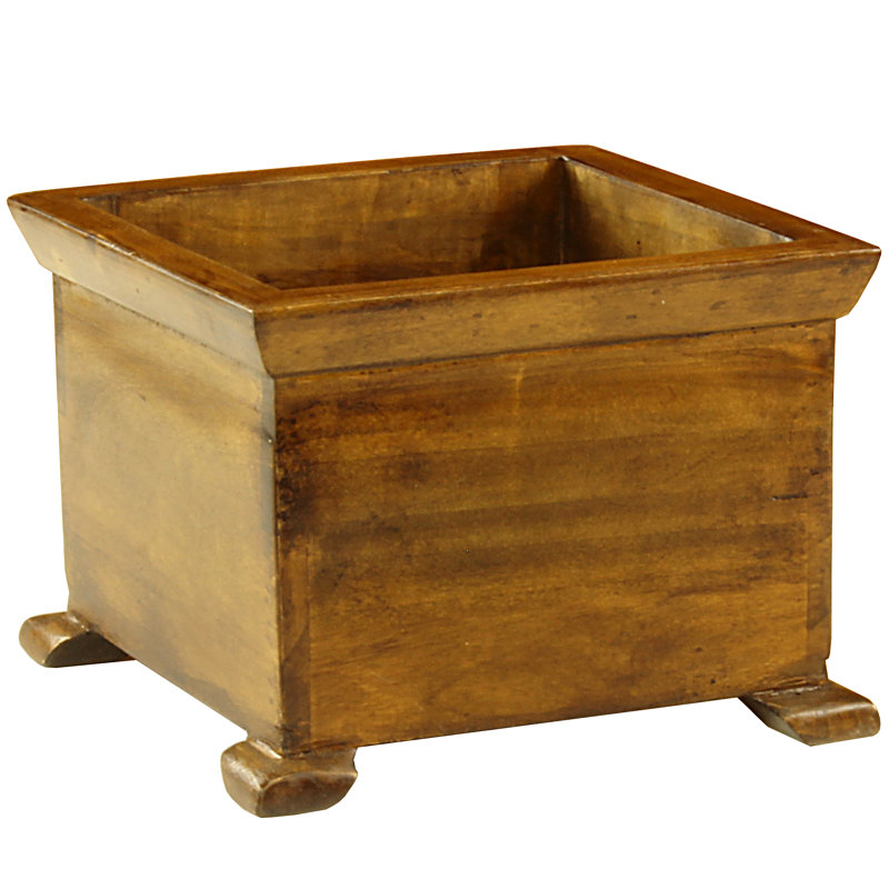Boîte à fleurs en bois Français lantilly, Naturel