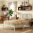 Allyannah Bustillo Modern Solid Wood Twin Platform Bed with Headboard-1293175415