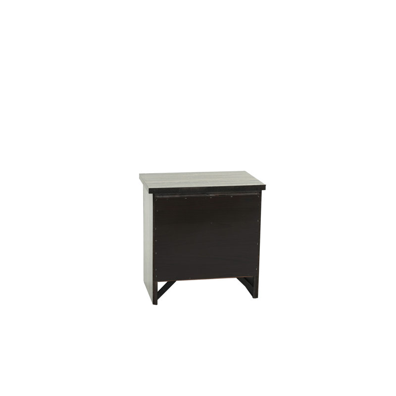 Table de chevet en chêne gris