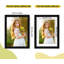 Cadre photo minimaliste noir 5 x 7 - Cadre photo multi-affichage compatible avec tapis 4 x 6