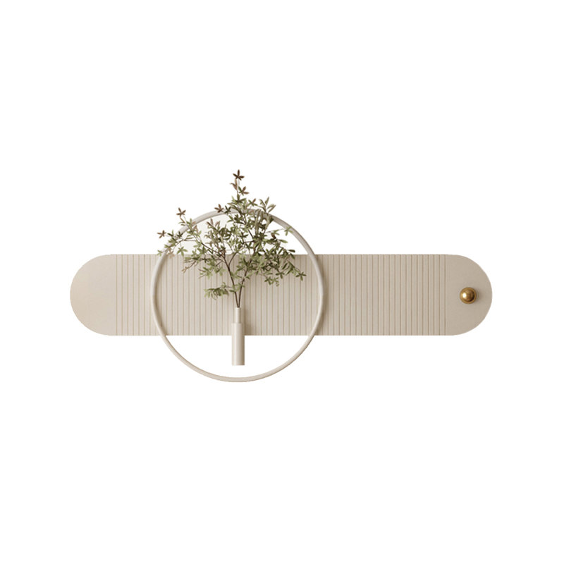 Luminaire suspendu en fer de style crème avec lumières, H 19,69 po x l 47,24 po x P 1,18 po
