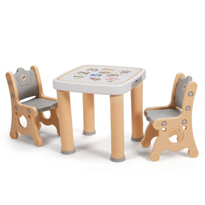 Ensemble 3 pièces de table de jeu et chaises pour enfants Ophelia