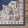 Medallion Power Loomed Performance Navy Rug